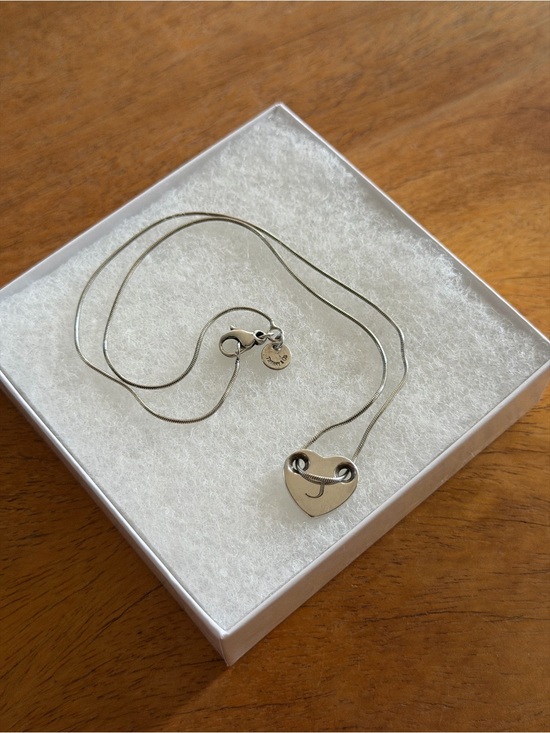 Tiffany & Co. Jewelry - Tiffany & Co Sterling Silver Heart Necklace – 925 Italy, Engraved “V & J”